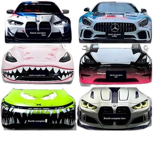 สติ๊กเกอร์ติดรถยนต์ลายอนิเมะ PET Custom Labubu แบบเมคคาห์ สำหรับตกแต่งรถแข่ง พิมพ์ลายไวนิล กันน้ำ ทนต่อรอยขีดข่วน ติดได้ทั้งคัน - Product Image 5
