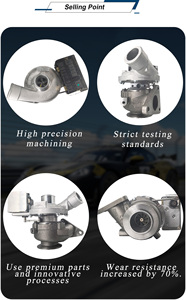 Turbocompresor de Motor de Auto Nuevo de Calidad Original TD025M OE 28231-27000 para Camión <span class=keywords><strong>HYUNDAI</strong></span> <span class=keywords><strong>Mighty</strong></span> Fuso Canter L200 Pajero Delica - Product Image 2