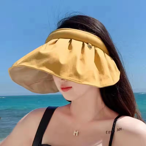 Sombrero de Sol de Verano para Mujer con Protección UV, Diseño Plegable de Ala Ancha, Casual y Versátil - Product Image 3