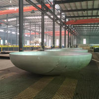 Tête de réservoir elliptique 2:1 SA516 Gr70 à bride, type capuchon bombé, pour la construction pharmaceutique et sanitaire