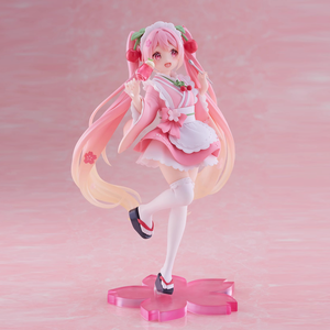 Figura Coleccionable de Anime <span class=keywords><strong>Sakura</strong></span> <span class=keywords><strong>Miku</strong></span>, Estilo Casa de Té Japonesa, ABS PVC, Licencia Oficial, en Caja Original, Disponible al por Mayor - Product Image 5