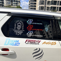 Calcomanías de Vinilo para Autos, Resistentes al Agua y a los Rayos UV, con Logotipo Personalizado, Recortadas a Troquel, Calcomanías 3D para Ventanas de Autos