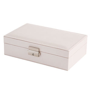 Factory Wholesale Large Capacity PU Leather Jewelry Box Portable Necklace Earrings Storage Travel Jewelry Box