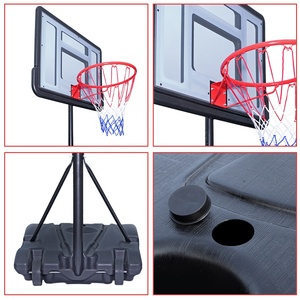 Heißer Verkauf: PVC-Stahl Outdoor Tragbares Bewegliches Basketball-<span class=keywords><strong>Board</strong></span> für Kinder und Erwachsene mit verstellbarer Höhe und wetterfestem Ständer - Product Image 4