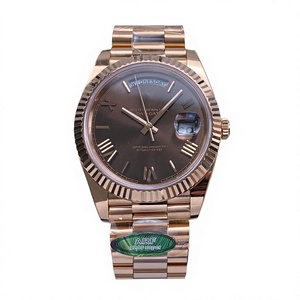 Reloj de Alta Calidad, Resistente al Agua, 40 mm, Fábrica ARF, Acero 904L, Movimiento 3255, Luminoso, Oro Rosa, Números Romanos, Chocolate, Reloj de Buceo - Product Image 1