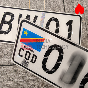 <span class=keywords><strong>Plaque</strong></span> d'immatriculation de <span class=keywords><strong>voiture</strong></span> réfléchissante en acrylique épais, format standard, durable, décorative, pour extérieur, Congo 2026 - Product Image 6