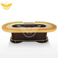 YH Texas Poker Table Luxe-Casino en bois personnalisé Led Poker Table 10 joueurs Pokertisch Pokertafel