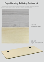 Plateau de table pour bureau debout en Bambou, MDF, PB, avec bordure ou finition blister, pour mobilier de maison et de bureau, uniquement le plateau de table.