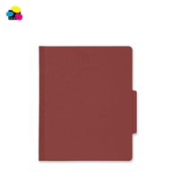 Carpeta de Alta Calidad, Color Rojo Oscuro, Tamaño Carta, con Separadores, de Cartón Ecológico, Impresa en Cuatro Colores, para Uso Escolar y de Oficina