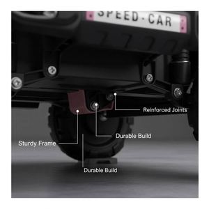 Kids Electric 4-Wheel Leisure Car Quad 390 Motor 12V7Ah Battery <b>Plastic</b> LED <b>Wrap</b> Light MP3 Player Roomy Seating for Smooth Ride - Product Image 3