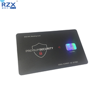 1K PVC NFC 13,56 MHz RFID-Blockierender Kreditkartenschutz mit Chip Anti-Scan-Signal Plastikkarte