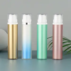 15ml 30ml 50ml PP plastic airless lotion pump bottle for cosmetic skincare industry use on facial lotion serum cream foundation