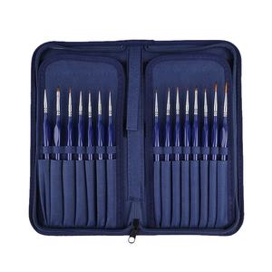 Ensemble de pinceaux professionnels pour peinture miniature, 15 pièces, pointes <span class=keywords><strong>extra</strong></span> fines, détails micro, <span class=keywords><strong>aquarelle</strong></span>, huile, acrylique, artisanat, OEM/ODM, nylon - Product Image 2