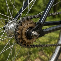 Yong Zuan Brown Roue libre de vélo à 1 vitesse, 16 dents, à visser, pour roue arrière, en boîte