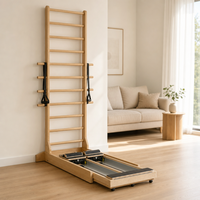 Lit d'entraînement Pilates CoreAlign à double rail en bois d'érable durable pour l'équilibre et la flexibilité à domicile