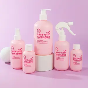 Leere Plastik flasche für Shampoo und Conditioner für Baby party gel benutzer definierte Kinder Shampoo flasche Verpackung mit Logo