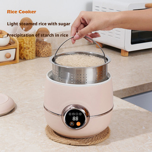 Cuiseur à riz compact domestique 450W 2.0L à double couche, mini capacité, contrôle numérique intelligent, cuisson rapide, avec tasse doseuse automatique 2.0L - Product Image 6