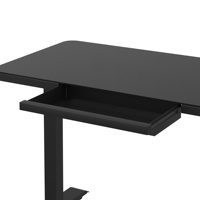 Table de bureau électrique en verre avec tiroir bureau à domicile hauteur réglable ordinateur debout assis debout bureau