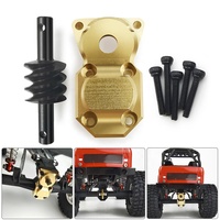 Kit de conversion d'essieu arrière 6x6 avec couvercle de différentiel en laiton et engrenage pour voiture RC Crawler 1/24, pièces de modification et amélioration M008987AAB0C1