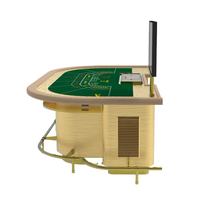YH 2.6*1.5m Table de cartes à jouer de luxe Grand jeu RFID Baccarat Poker Table multi-jeux à vendre