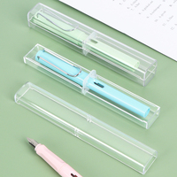 YUZMEI OEM ODM Boîte à crayons à double ouverture, boîte à marqueurs, étui transparent en acrylique pour papeterie, étui en plastique pour pinceaux de peinture