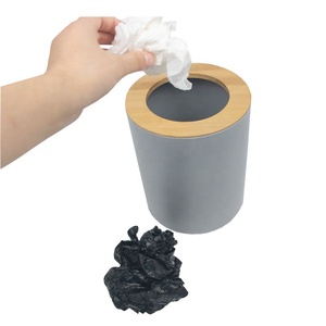 Healthy life bamboo fiber compost bin desk trash bin garbage bin for sale