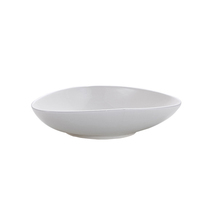 Logo personnalisé Bol à soupe à steak en céramique triangle européen vaisselle en porcelaine noire assiette de mariage