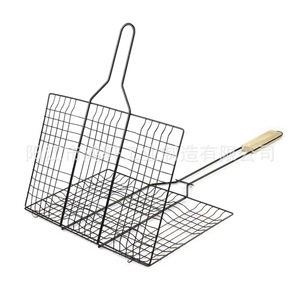 Support de cuisson pliable en acier inoxydable pour poisson, avec poignée, 64x34x4cm, pour cuisson, pâtisserie et barbecue - Product Image 2