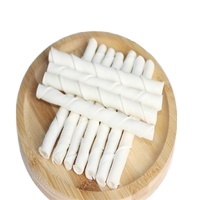 Sağlıklı evcil hayvan ödül maması aperatifler köpek çiğnemek beyaz <span class=keywords><strong>Rawhide</strong></span> büküm çubukları - Product Image 4