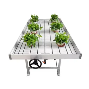 Alibaba quality supplier Liquid drop greenhouse flood rolling table Micro smart farm hydroponic system growing tray