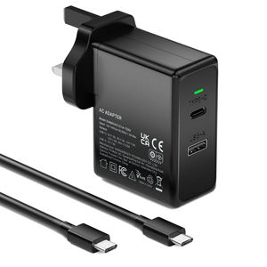 Chargeur mural USB double interface 65W PD à charge rapide, prise US/EU, adaptateur d'alimentation pour téléphone portable compatible tous protocoles QC4.0 PD 100W - Product Image 1