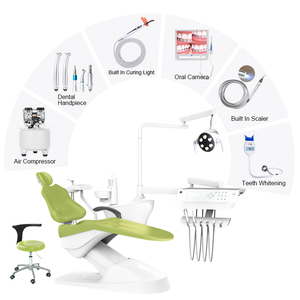 Fauteuil dentaire Chine, fauteuil de traitement dentaire, unité dentaire, prix unitaire, métal et plastique, électrique, certifié CE, garantie 1 an - Product Image 5