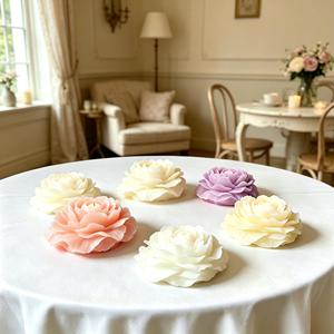 Vela Aromática de Peonía al por Mayor, Vela Floral de Cera de Soja para Regalos de Damas de Honor y Recuerdos de Boda - Product Image 4