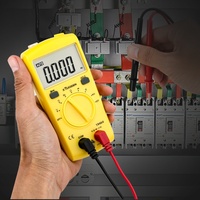 Multimeter Digital Genggam Multifungsi, Voltmeter Amperemeter Anti-bakar untuk Perawatan Teknisi Listrik, Peralatan Perkakas