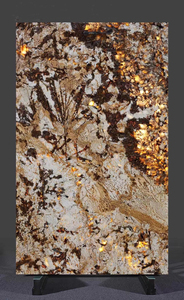 Dalles de quartzite naturel brésilien Zoes en finition Bookmatch, carrelage mural, plan de travail en quartzite pour cuisine, mur rétroéclairé - Product Image 3