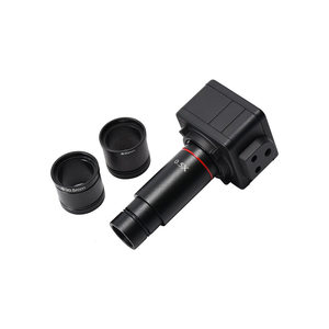 เลนส์กล้องจุลทรรศน์อิเล็กทรอนิกส์แบบตาเดียว 5MP USB CMOS กล้องจุลทรรศน์สเตอริโอแบบสองตา กล้องถ่ายภาพและวิดีโอ สำหรับการวัด - Product Image 5