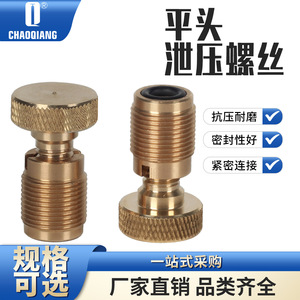 Tornillo de Alivio de Presión Chaoqiang, Totalmente de Cobre, M8*1.5, Alta Presión 30MPA, para Mantenimiento - Product Image 5