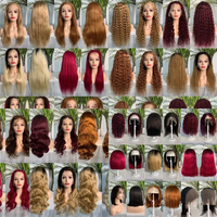 Perruque Lace Front HD avec Balayage et Mèches Blondes, Racine Ombrée, Cheveux Humains Vierges Remy, Ondulation Body Wave, pour Cheveux de Bébé