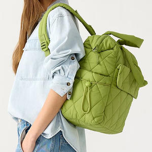 <span class=keywords><strong>Sac</strong></span> à dos matelassé personnalisé pour maman, grande capacité, <span class=keywords><strong>sac</strong></span> à couches de maternité multi-poches, <span class=keywords><strong>sac</strong></span> à langer portable pour voyage et extérieur - Product Image 2