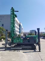 Foreuse hydraulique sur chenilles pour puits d'eau, profondeur 200m et 500m, avec pompe, machine de forage portable