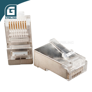 Connecteur RJ45 blindé Cat6 Gcabling, meilleure marque, pour panneau métallique, connecteur <span class=keywords><strong>Ethernet</strong></span> réseau traversant, prix pour panneau - Product Image 6