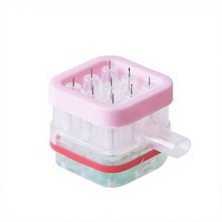 CONPUVON Stylo à micro-courant 9 broches 34G 0-2mm, longueur réglable, jetable, sûr, en plastique et acier inoxydable, étanche, écologique