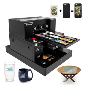 Impression UV DTF A4 Rational avec imprimante UV DTF à plat pour coques de téléphone, stylos, cartes, bouteilles, verre, bois, métal, acrylique - Product Image 1