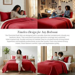 Soft Custom Solid Color square Stitched Quilt <b>Set</b> Microfiber <b>Bedspread</b> Wrinkle-Free Bedding Coverlet <b>Set</b> with Pillow Sham - Product Image 2