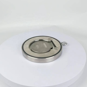Installation horizontale et verticale CF8 H74W DN40-DN300 DIN PN16 <span class=keywords><strong>plaquette</strong></span> <span class=keywords><strong>disque</strong></span> unique plaque circulaire clapet anti-retour à feuilles minces - Product Image 1