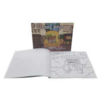 Bande dessinée de haute qualité à colorier pour enfants Impression de livres à colorier personnalisée avec ligne perforée pour enfants
