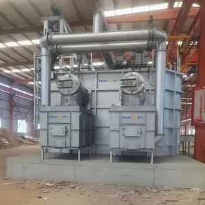 WONDERY 30 Ton Natural Gas LPG Stationary Type Melting Furnace For Aluminium Scrap And Dross For Sale