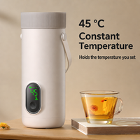 YOOHAN Mini Robot Culinaire Portable de Voyage 220W USB avec 4 Niveaux de Température, 350ml, pour Thé et Café