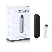 USB wiederauf ladbarer Mini Strong Shock Bullet Vibrator 10 Frequenz Wireless Anal Plug Massage gerät Vibrieren für Eier vibrator
