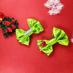 Pinzas para el Cabello Hechas a Mano, Accesorios para el Cabello de Marinero, Lazos para el Cabello de Tela de Lino Navideños para Niños - Product Image 3